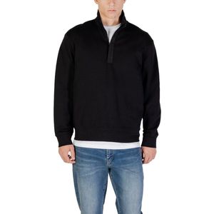 Armani Exchange - Long Sleeve Cotton Blend Sweatshirt - Zwart