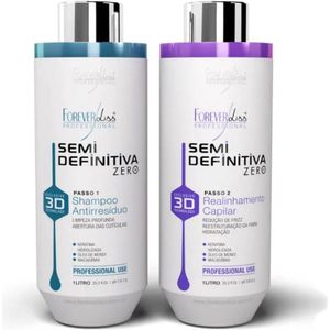 Forever Liss - Semi Definitiva Zero - Brazilian Keratin Treatment - 2x 1000 ml