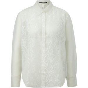 Q/S designed by - Dames bloes - Maat 34 - Vrouwen - wit - kant