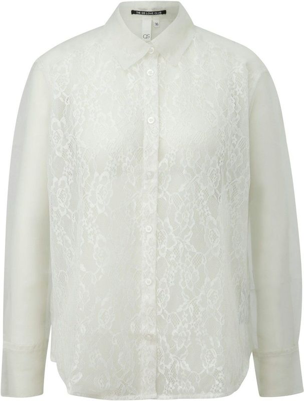 Q/S designed by - Dames bloes - Maat 34 - Vrouwen - wit - kant