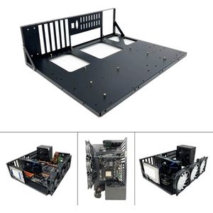 EATX ATX mATX ITX Open Computer Case moederbord Rig Frame GPU Aluminium Crypto coin Mining X99