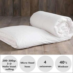 Dekbed - Wellbed Classic - vier seizoenen -  2 persoons - 4 seizoenen - Anti Allergie - 200x200 cm