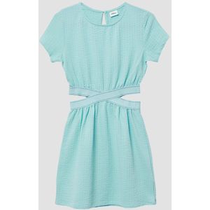 s.Oliver RED LABEL - Vrijetijdsjurk - Effen - Getailleerd - Katoen - Korte Mouwen