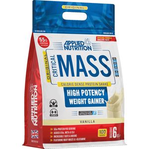 Original Formula-Critical Mass (Vanilla - 6000 gram) - APPLIED NUTRITION - Weight gainer - Mass gainer - Sportvoeding
