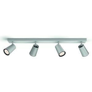 Philips Paisley - Opbouwspot - 4 Lichtpunten - aluminium