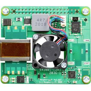 Raspberry Pi® PoE+ Hat - Raspberry Pi® 3 B+ - Raspberry Pi® 4 B - Netwerkapparatuur