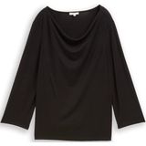 Tom Tailor Shirt met lange mouwen en watervalkraag