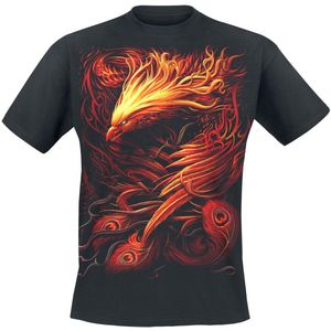 Spiral Phoenix Arisen Heren T-shirt - zwart - S