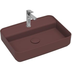 Isvea Wastafel Opbouw Badkamer Bordeaux Rood