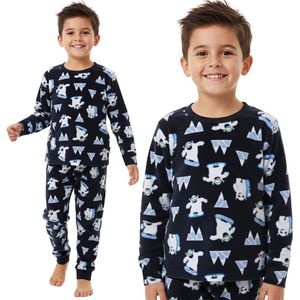 WARME, tweedelige pyjama voor jongens met lange mouwen, POLAR pyjama YETI