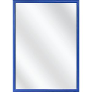 Spiegel met Kunststof Lijst - Blauw -  34 x 44 cm