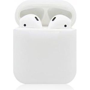 KELERINO. Siliconen hoesje geschikt voor Apple Airpods 1 & 2 - Softcase - Transparant