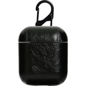 Hoes - Leer - Zwart - geschikt voor Airpods 1 en 2