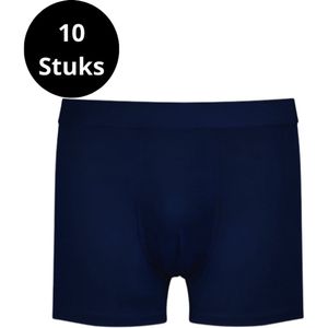 Marco Rossi Boxershorts - Boxershort heren - Basic - Onderbroeken heren - Katoen - 10 Pack - M - Navy