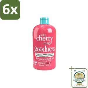 Treaclemoon – Douchegel – Wild Cherry Magic – 500 ml - Voordeelverpakking - 6 stuks - Fruitige geur - Zachte huid