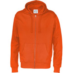 Cottover HOODIE FULL ZIP MAN - GOTS GECERTIFICEERD 141010 - Oranje - S