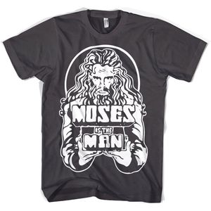 Hybris Moses Is The Man T-Shirt SH-1-15413-H10-8 DarkGrey-S