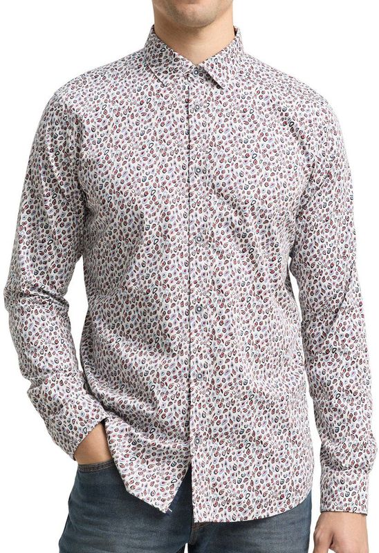 Tom Tailor - 1048430 - Overhemd - Slim Fit - Lange Mouwen - 97% Katoen - 3% Elasthan