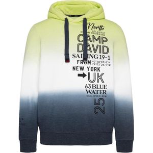 Camp David, Hooded Sweatshirt met Kleurovergang en Maritiem Logo - Zachte Comfort in Stijl