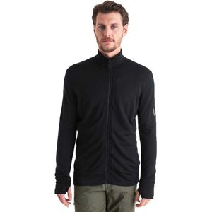 Icebreaker Merino 260 Quantum Iv Sweatshirt Met Rits Zwart Man