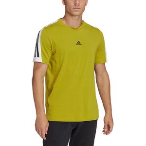 Adidas Future Icons 3 Stripes T-shirt Met Korte Mouwen Geel L Man