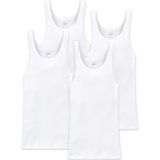 SCHIESSER - Onderhemd - Wit - 4 Pack - Mouwloos - Ronde Hals