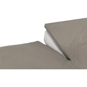 Topcover katoen 180 x 200 (30) taupe BI-inkeping enkel (tot 8 cm) Nightkiss