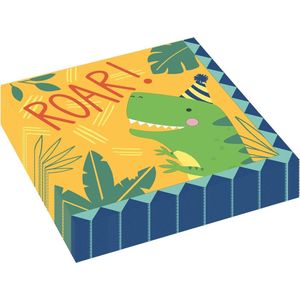 Amscan Servetten Dino 33 X 33 Cm 16 Stuks