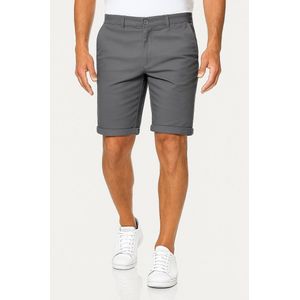 Smith & Solo korte broek heren - chino shorts heren - katoen Antraciet S