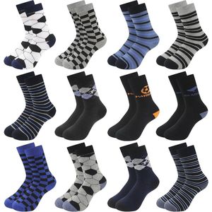 Kleurige Kindersokken Unisex Voetbalsokken 12 Paar - Ademend en Comfortabel