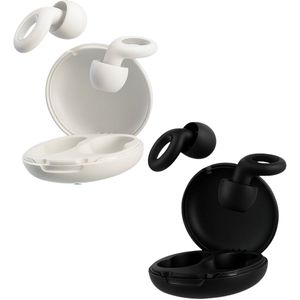 QuietCircle – Loop earplugs – Wit & Zwart – Geluidsdempers – Anti-snurken – Sterke geluidsreductie (30 dB) – Festivals & Slapen - BPA-vrij siliconen – Gehoorbescherming – Pluggies | Inc. Verzendbewijs
