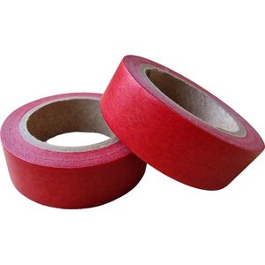 Washi Tape Rood - 10 meter x 1.5 cm. - Masking Tape Red - Rol Rood Plakband - Rode Tape