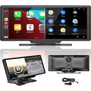 CarPlay Scherm met Dashcam & Android Auto | Gratis 64GB Sd-kaart