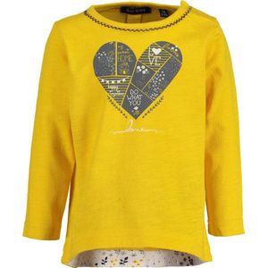 Blue Seven Meisjes T-shirt - okergeel - Maat 74