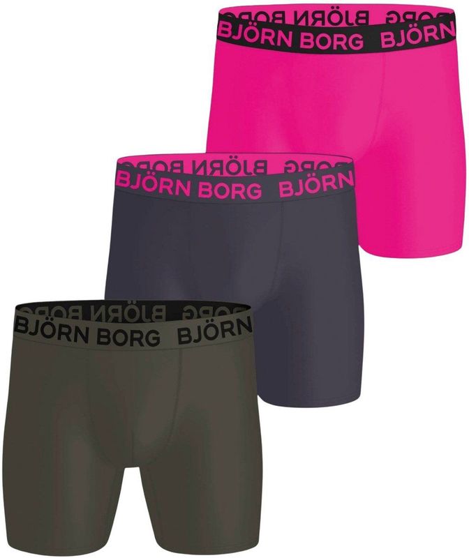 Björn Borg Sports Microfiber Boxershorts Heren (3-pack) - Maat L