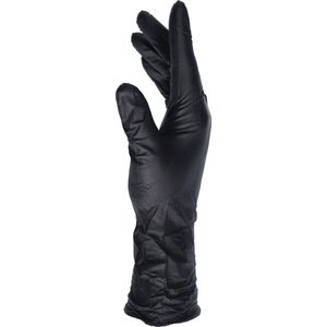 Finixa Lange Nitril Wegwerphandschoenen Zwart, Extra Large, Maat 10 - 60 stuks Heavy Duty