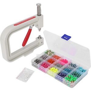 Setting Machine 6mm DIY Handmade Pearl Beads Rivet Buttons Setting - Colored Pearls Setting Tool For Luggage Clothes Hats Shoes Bags
