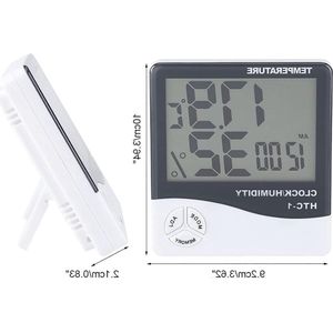 Digitale thermometer-vochtigheidsmeter met weergave en stand - temperatuurmeting - hygrometer met vochtigheidsmeting .