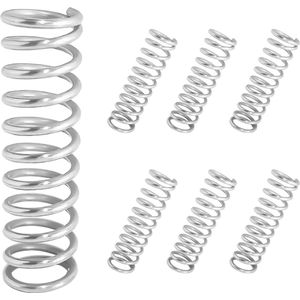 Drukveren - Roestvrijstalen spiraalveren - 10 stuks - 1x8x50 mm