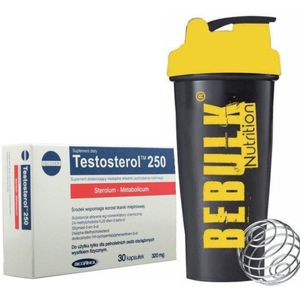 Supplementen - 10 x Testosterol - 30 Capsules - Megabol + BeBulk Nutrition Shaker Ball - 10 x 30 Capsules