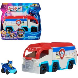 PAW Patrol The Mighty Movie - Pup Squad Patroller speelgoedtruck met Mighty Pups Chase Squad speelgoedauto