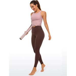 Crzyoga- Butterluxe yoga legging Taupe-XS