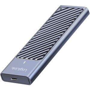 LogiLink USB 3.2 Gen 2x2 behuizing voor M2 NVMe & SATA SSD