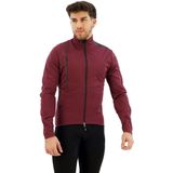 Santini Lined Windproof Winter Cycling Jacket Fietsjack (Heren |rood)