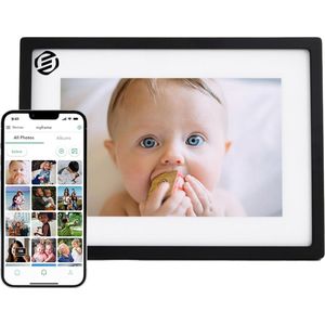Equivera - Digitale Fotolijst - 10 Inch - Fotokader - Touchscreen Navigatie - WiFi