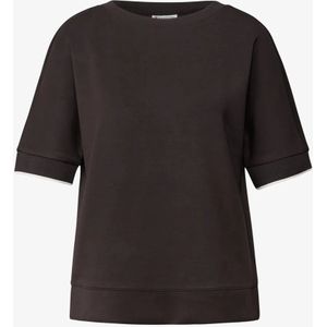 Street One - Silk-Look Shirt - Bruin - Dames