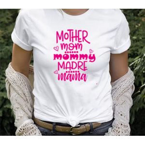 Tshirt - Mama - Moederdag - Roze - Unisex - Maat XL