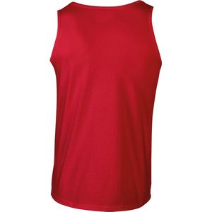 Tank Top Heren XL Gildan Mouwloos Red 100% Katoen