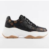 Guess - Hapyy 4G Logo - Hardloopschoenen - Zwart - Schokabsorberende Zool