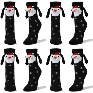 Bedsokken Dames - Kerstcadeaus - Warme Huissokken Dames Verwarmde Sokken - 4 Paar - Voor Vrouwen Rood